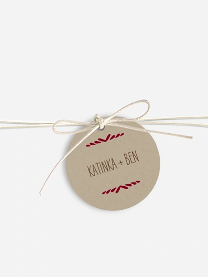 Tischkarte Hochzeit Rustic Love