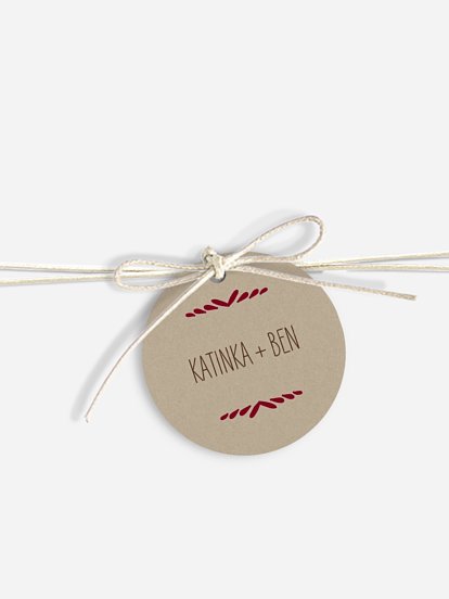 Tischkarte Hochzeit Rustic Love