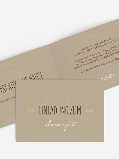 Partyeinladung Rustic Love