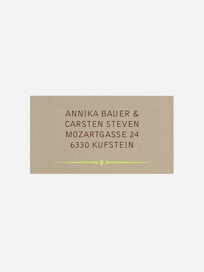 Empfängeraufkleber Party Rustic Love