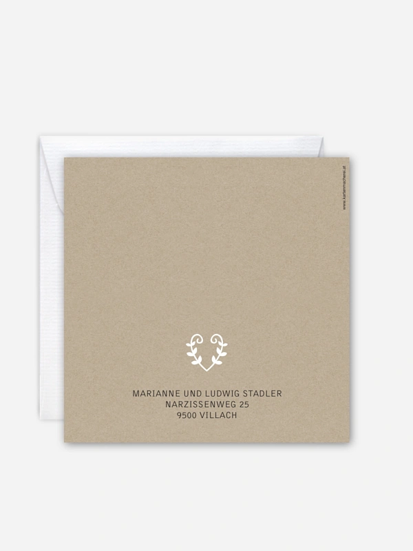 Einladung zur Silberhochzeit Rustic Love