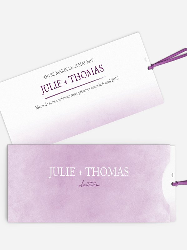 Faire-part mariage Pastel
