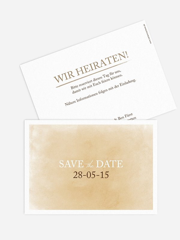 Save-the-Date Karte Watercolour