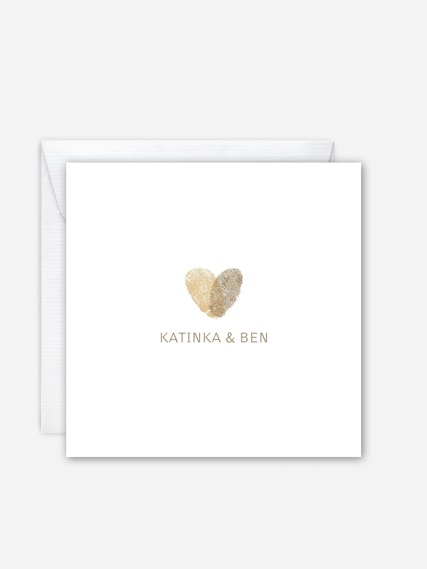 Hochzeitseinladung Fingerprint