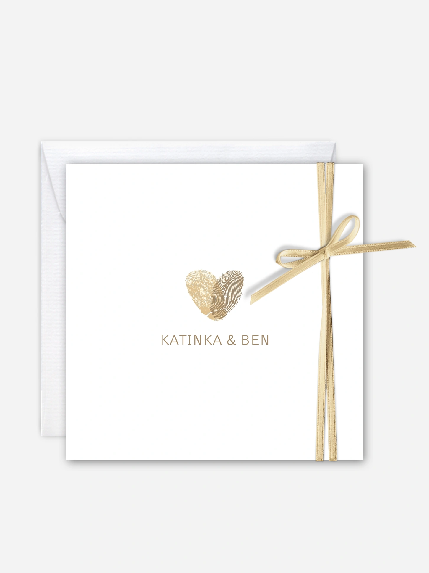 Hochzeitseinladung Fingerprint