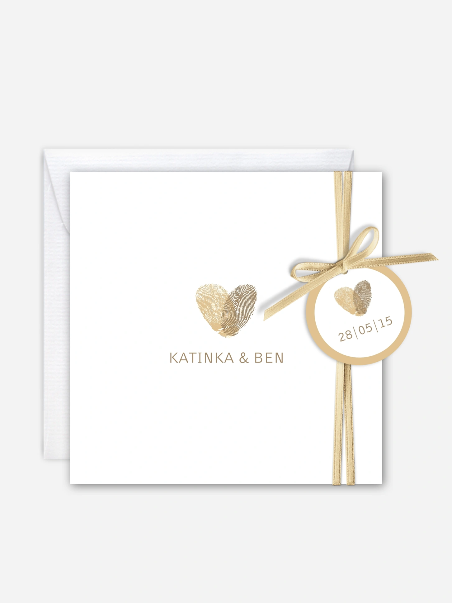 Hochzeitseinladung Fingerprint