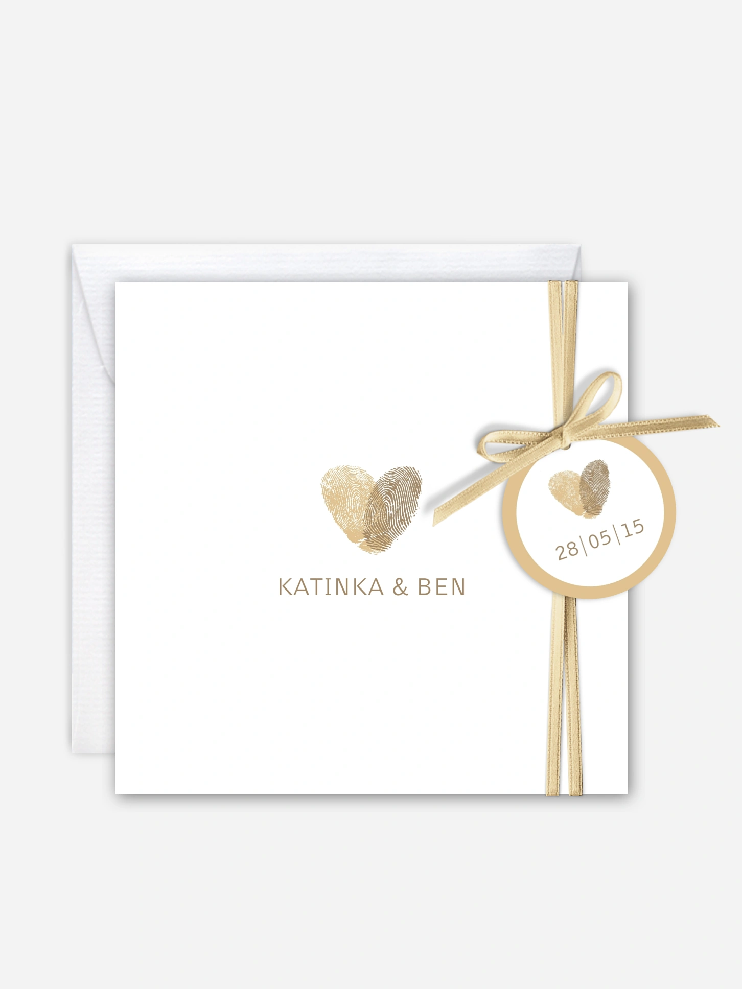 Hochzeitseinladung Fingerprint
