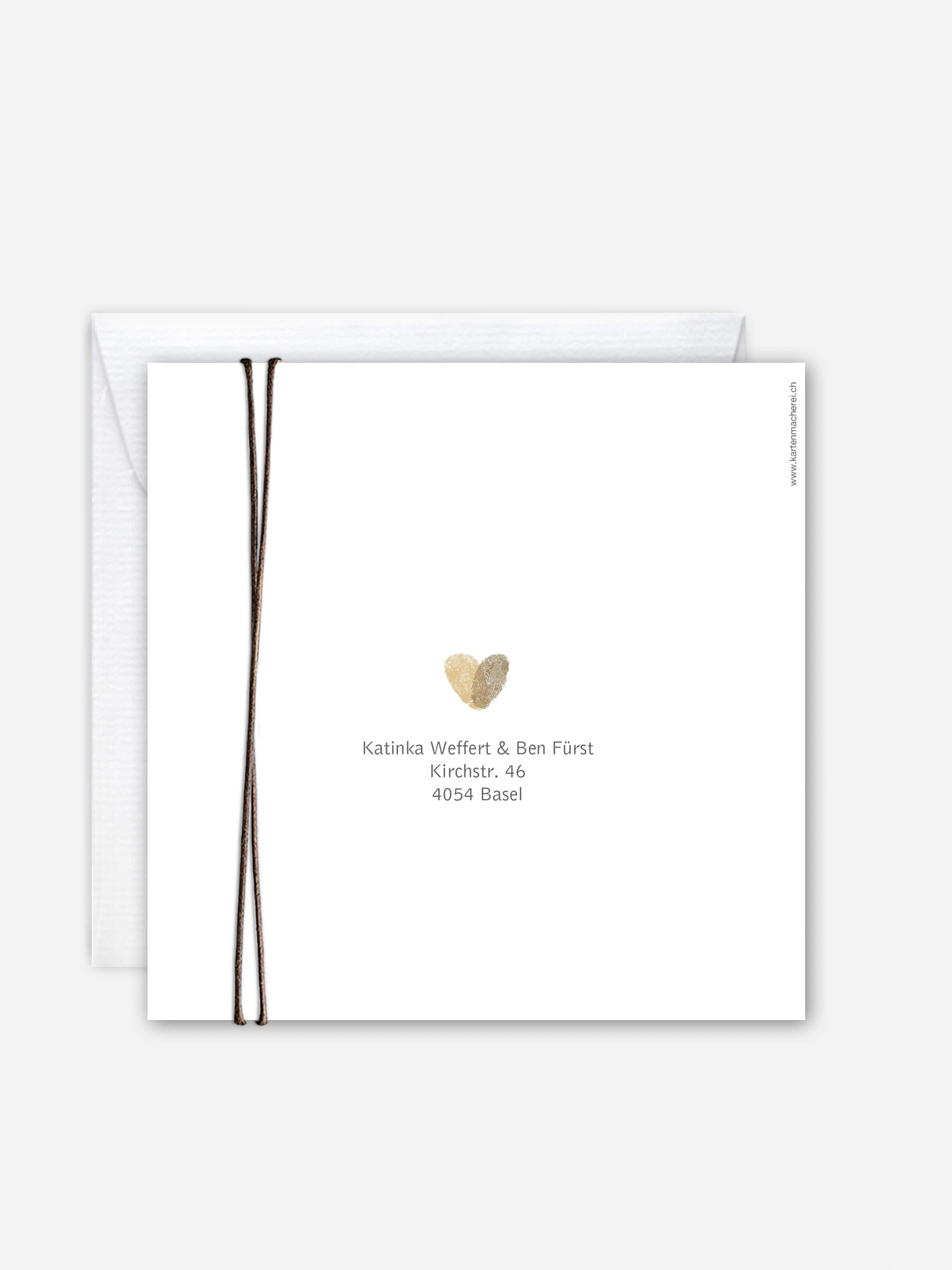 Hochzeitseinladung Fingerprint