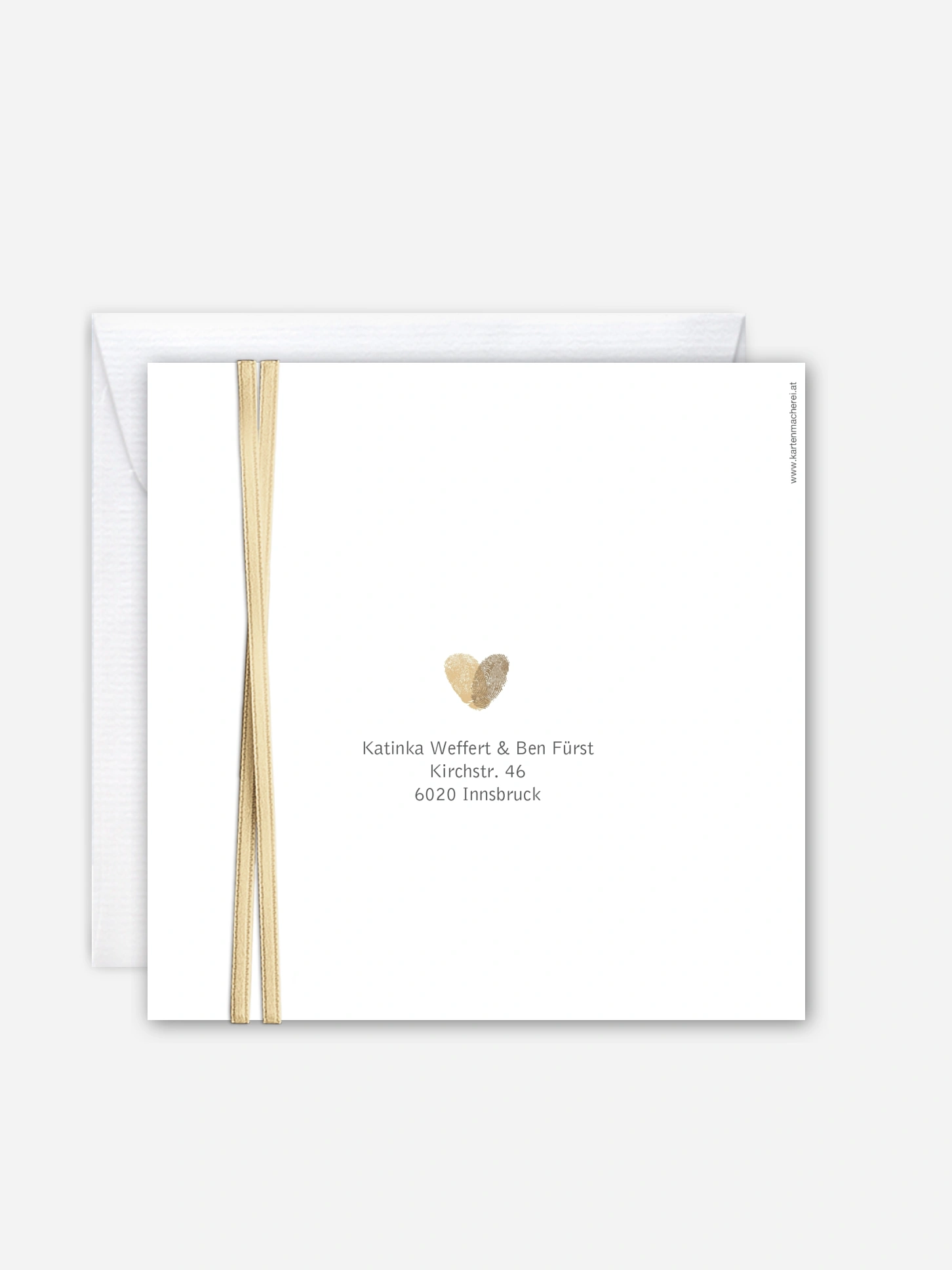 Hochzeitseinladung Fingerprint