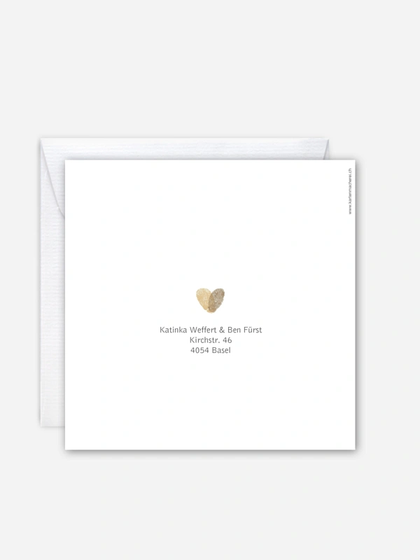 Hochzeitseinladung Fingerprint