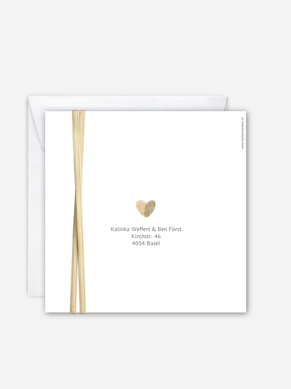 Hochzeitseinladung Fingerprint