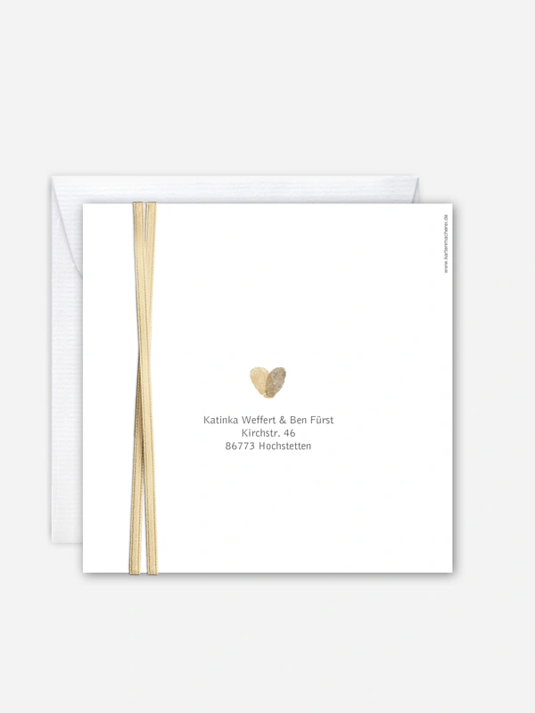 Hochzeitseinladung Fingerprint