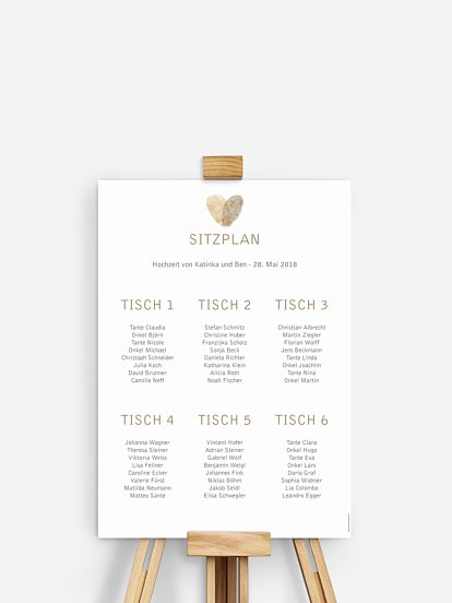 Sitzplan Plakat Fingerprint