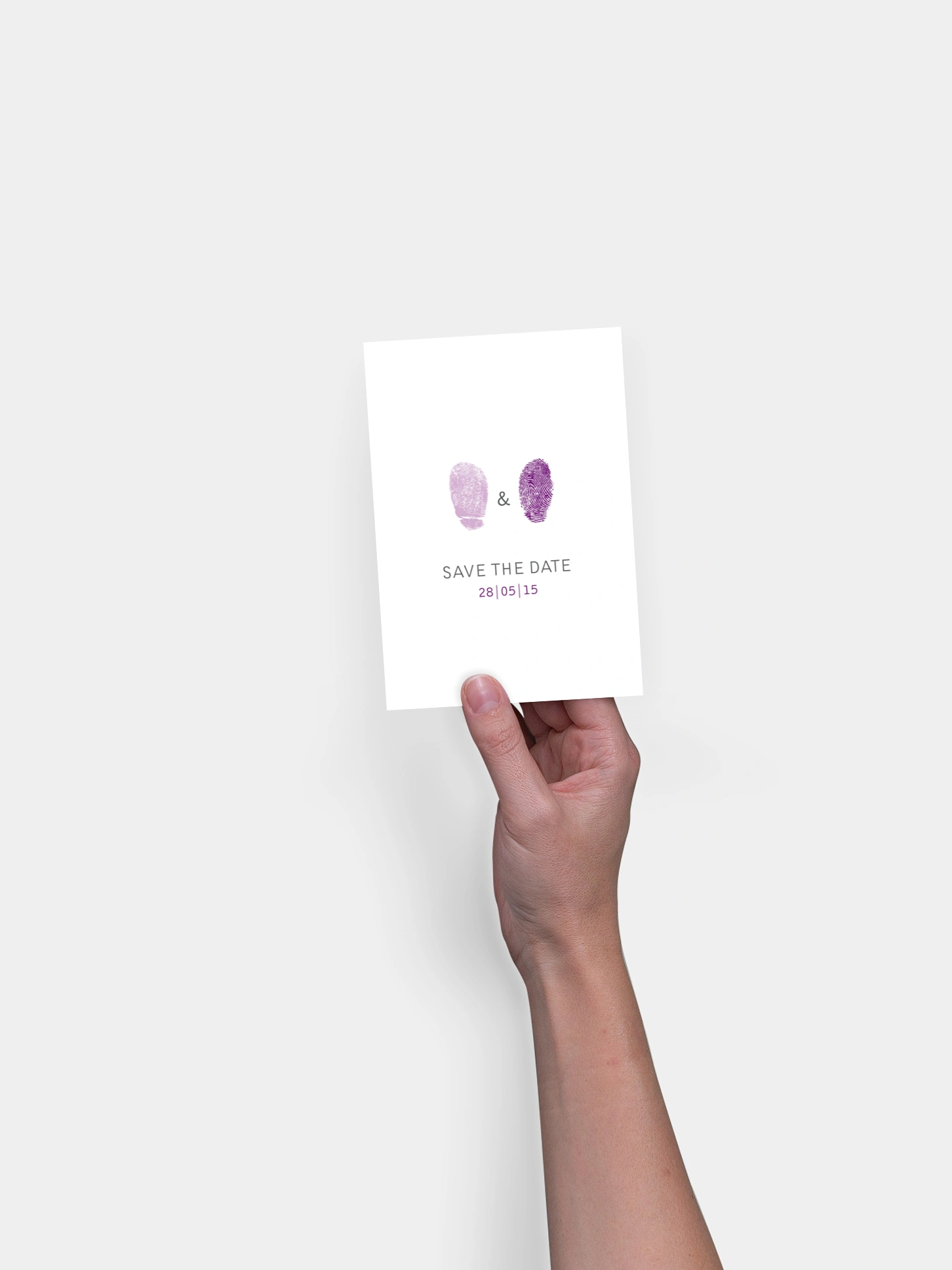 Save-the-Date Karte Fingerprint