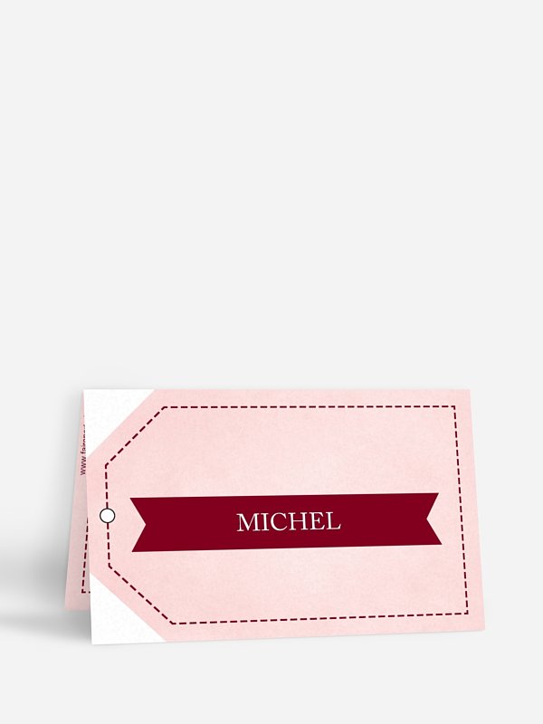 Marque-place mariage Billet d'avion