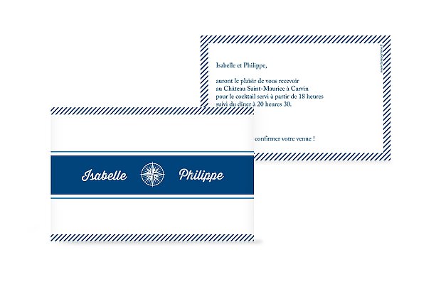 Carton d'invitation Billet d'avion