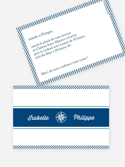 Carton d'invitation Billet d'avion