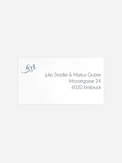 Empfängeraufkleber Hochzeit Für immer