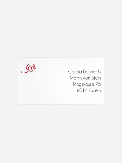 Empfängeraufkleber Hochzeit Für immer