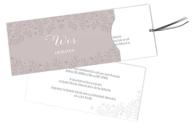 Hochzeitseinladung Fleur