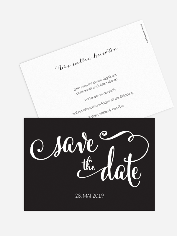 Save-the-Date Karte Für Immer Premium
