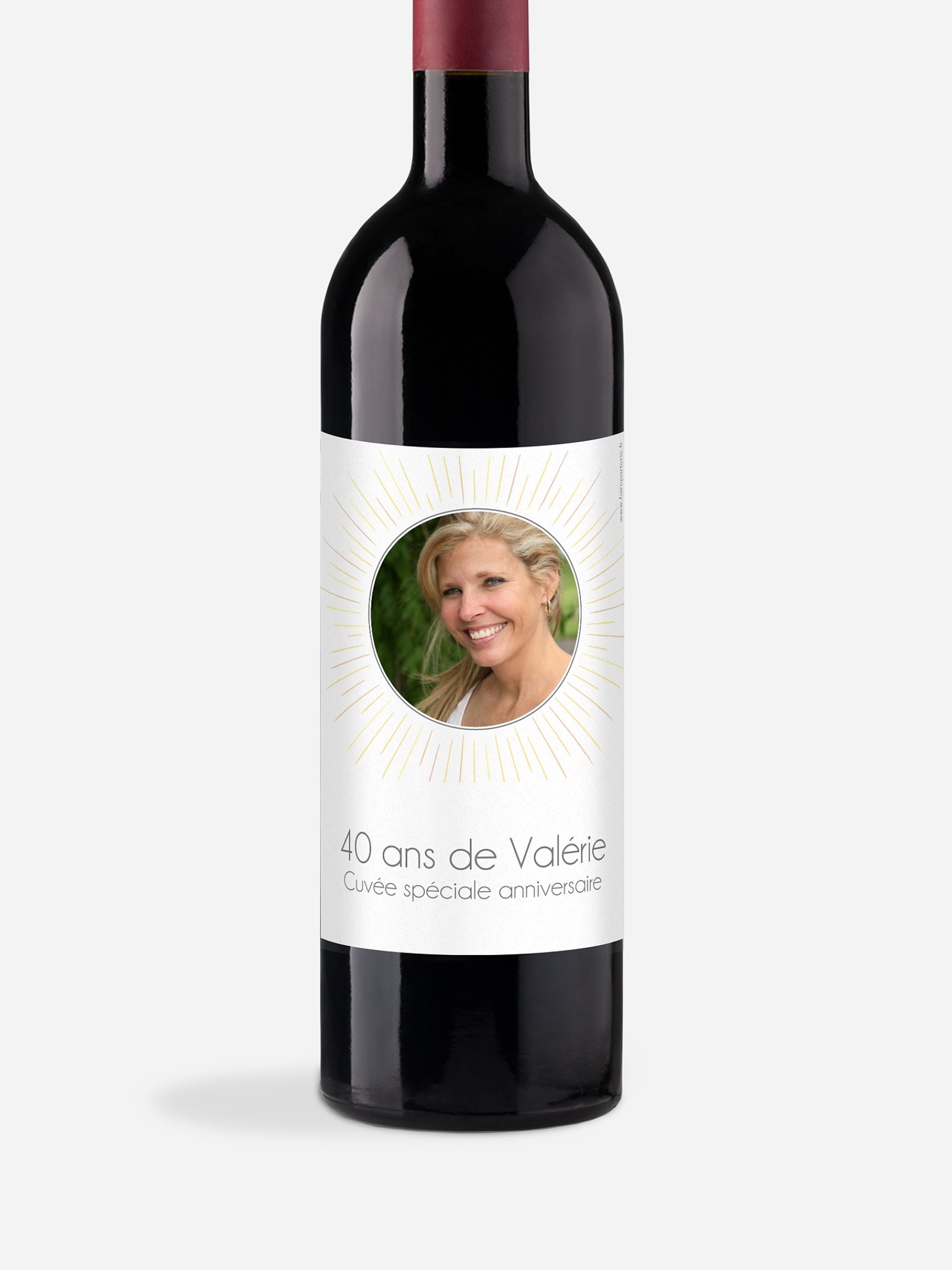 Étiquette pour bouteille Bougie magique