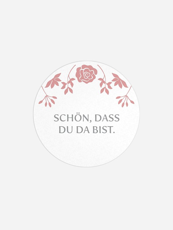 Geschenkaufkleber Hochzeit Romantic Vintage
