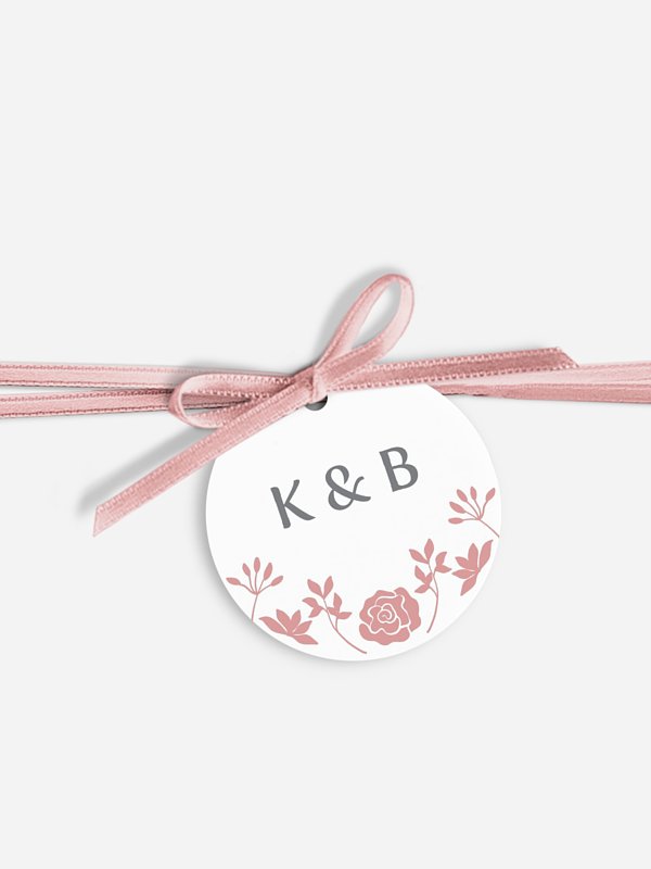 Anhänger mit Band zur Hochzeit Romantic Vintage