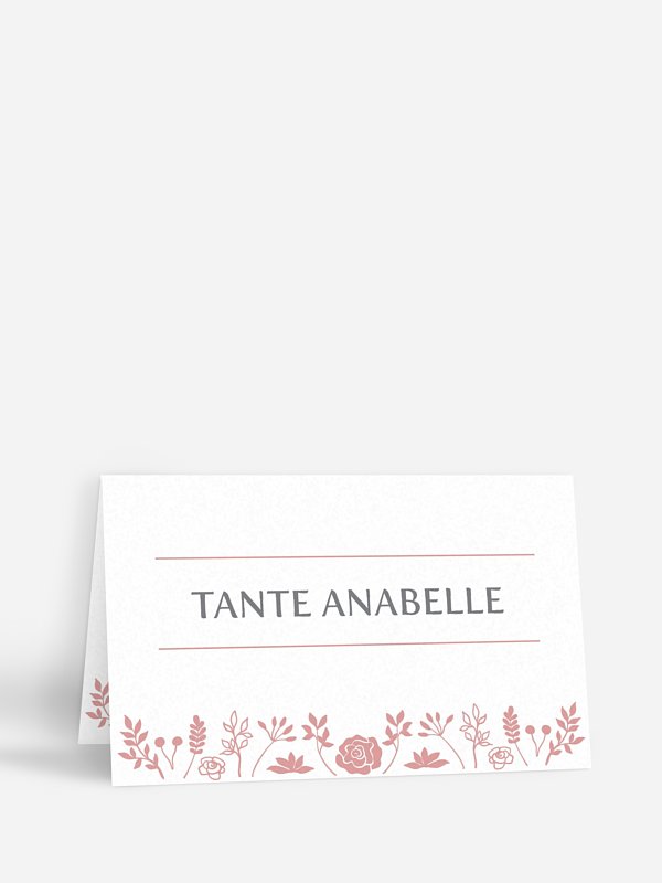 Tischkarte Hochzeit Romantic Vintage