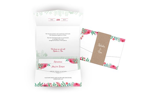 Hochzeitseinladung Bloomy
