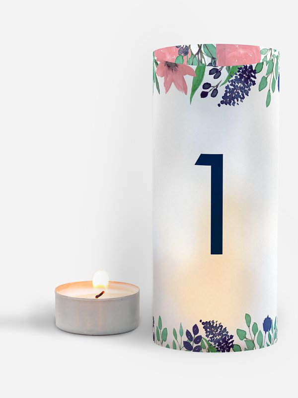 Tischnummer Bloomy