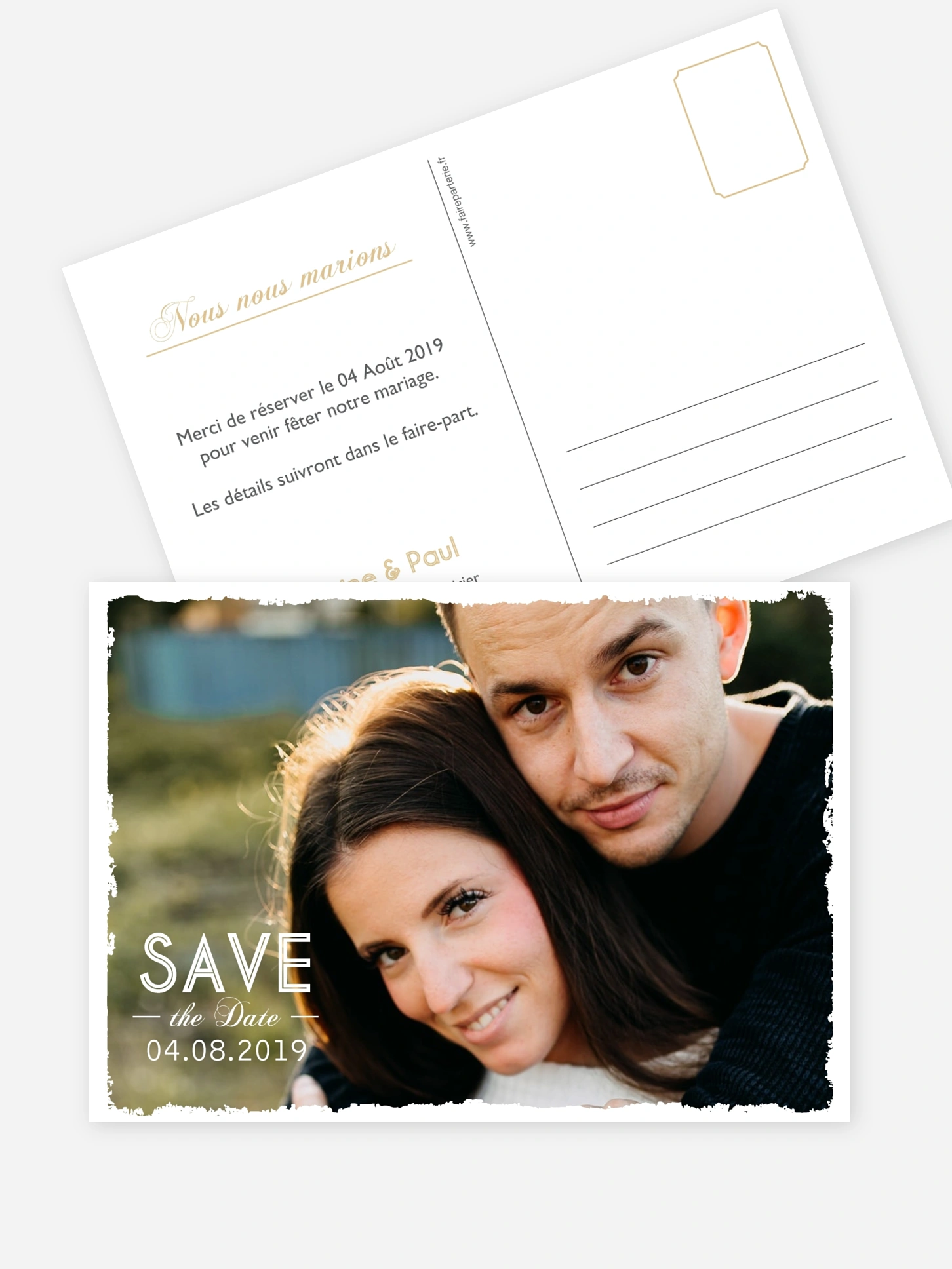Save the date Vintage Photo