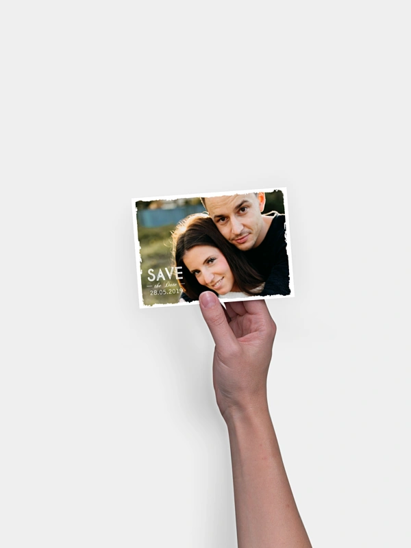 Save-the-Date Karte Vintage Photo