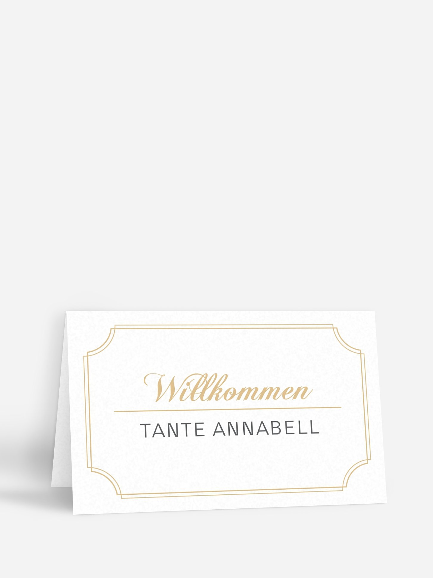 Tischkarte Hochzeit Vintage Photo