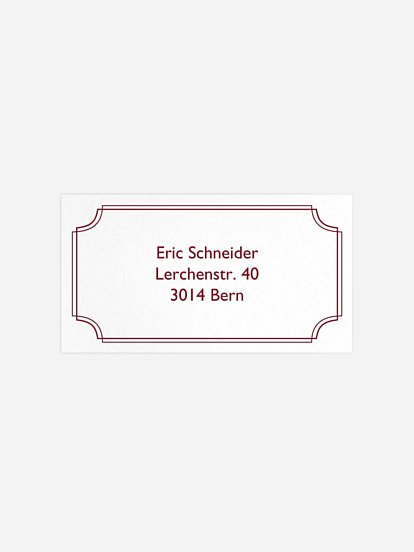 Empfängeraufkleber Geburtstag Vintage Photo