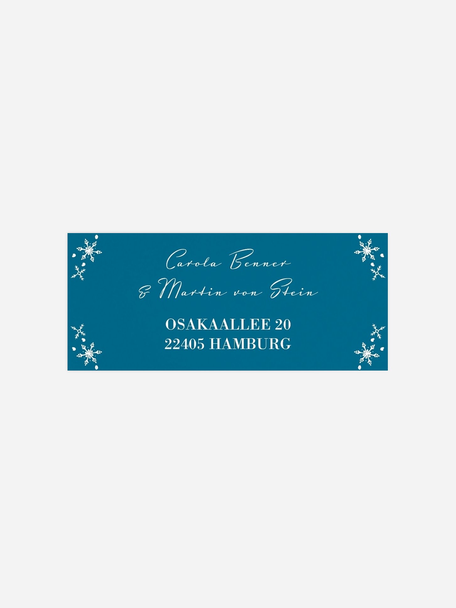 Absenderaufkleber Weihnachten Absenderaufklaber “Kristallkugel”