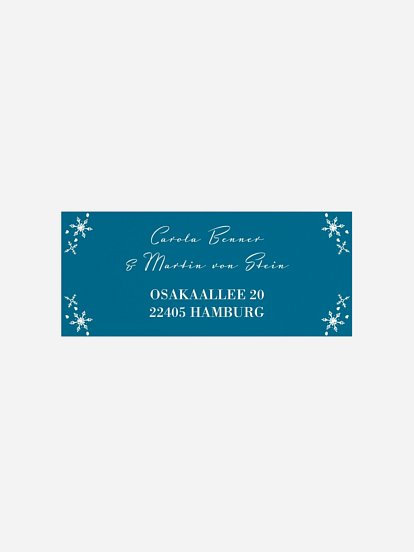 Absenderaufkleber Weihnachten Absenderaufklaber “Kristallkugel”