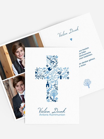Danksagung Kommunion Florale Botschaft