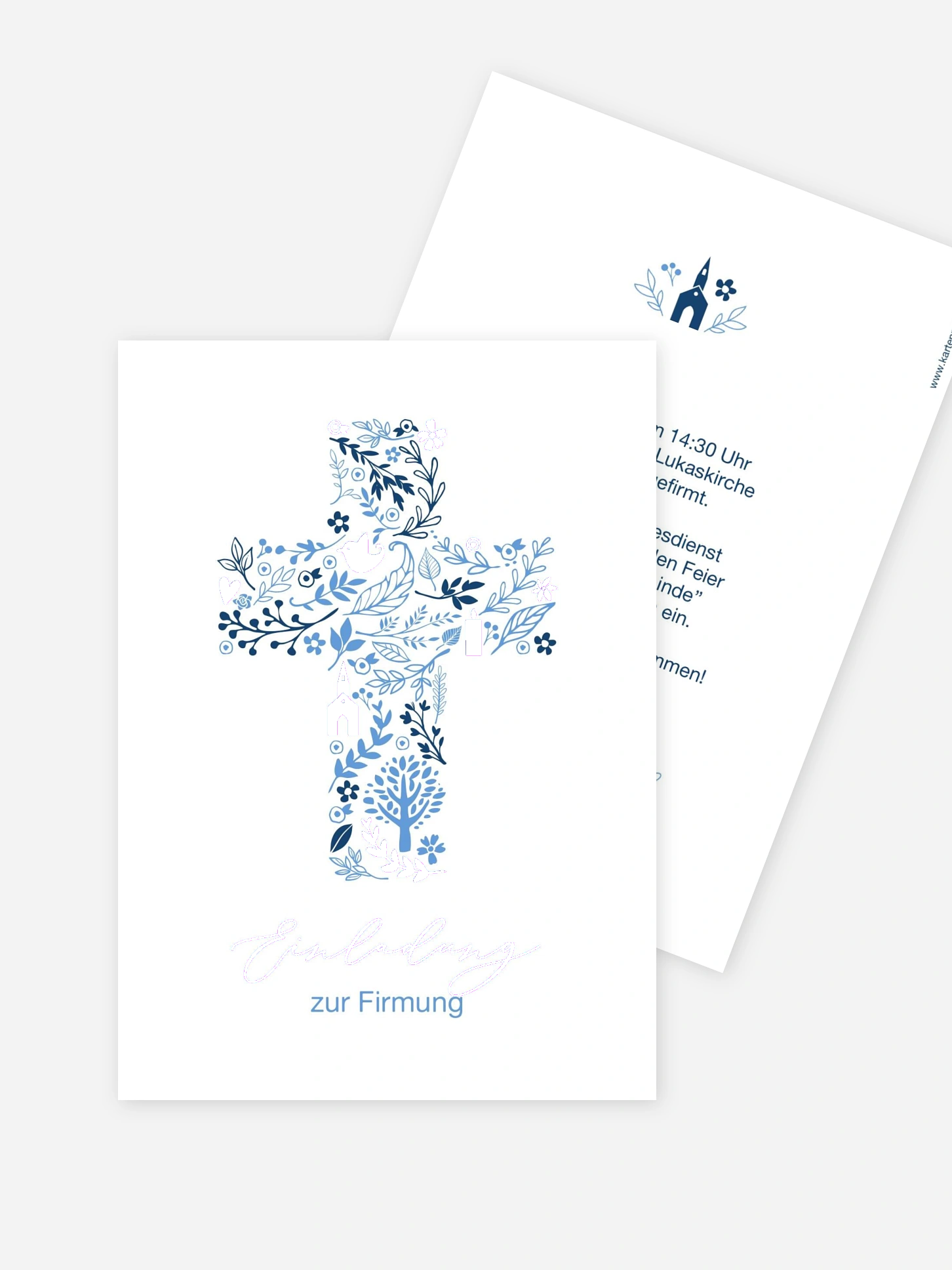 Einladung Firmung Florale Botschaft