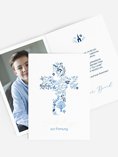 Einladung Firmung Florale Botschaft