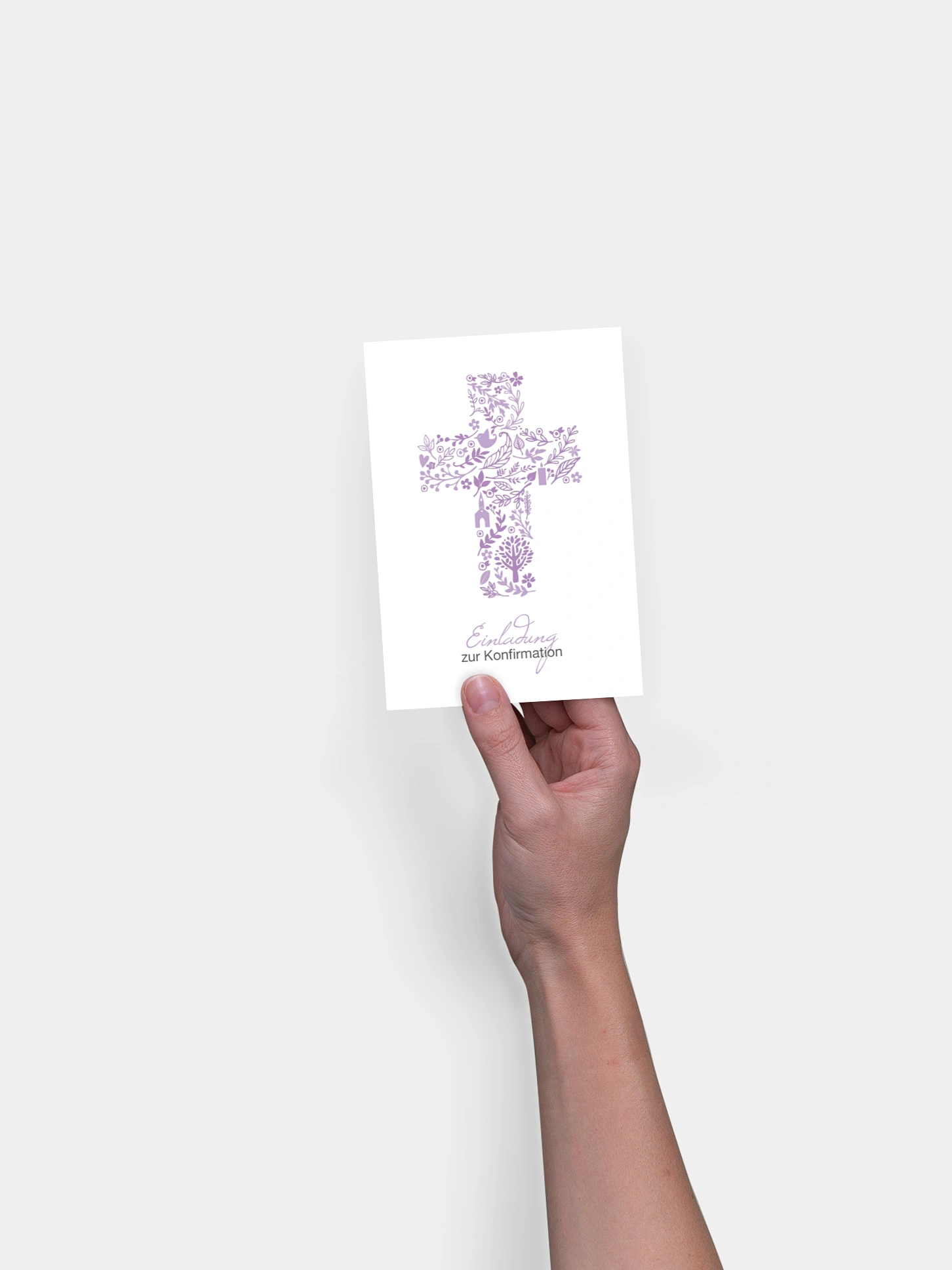 Konfirmationseinladung Florale Botschaft