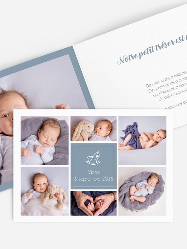 Faire-part naissance Petit cheval