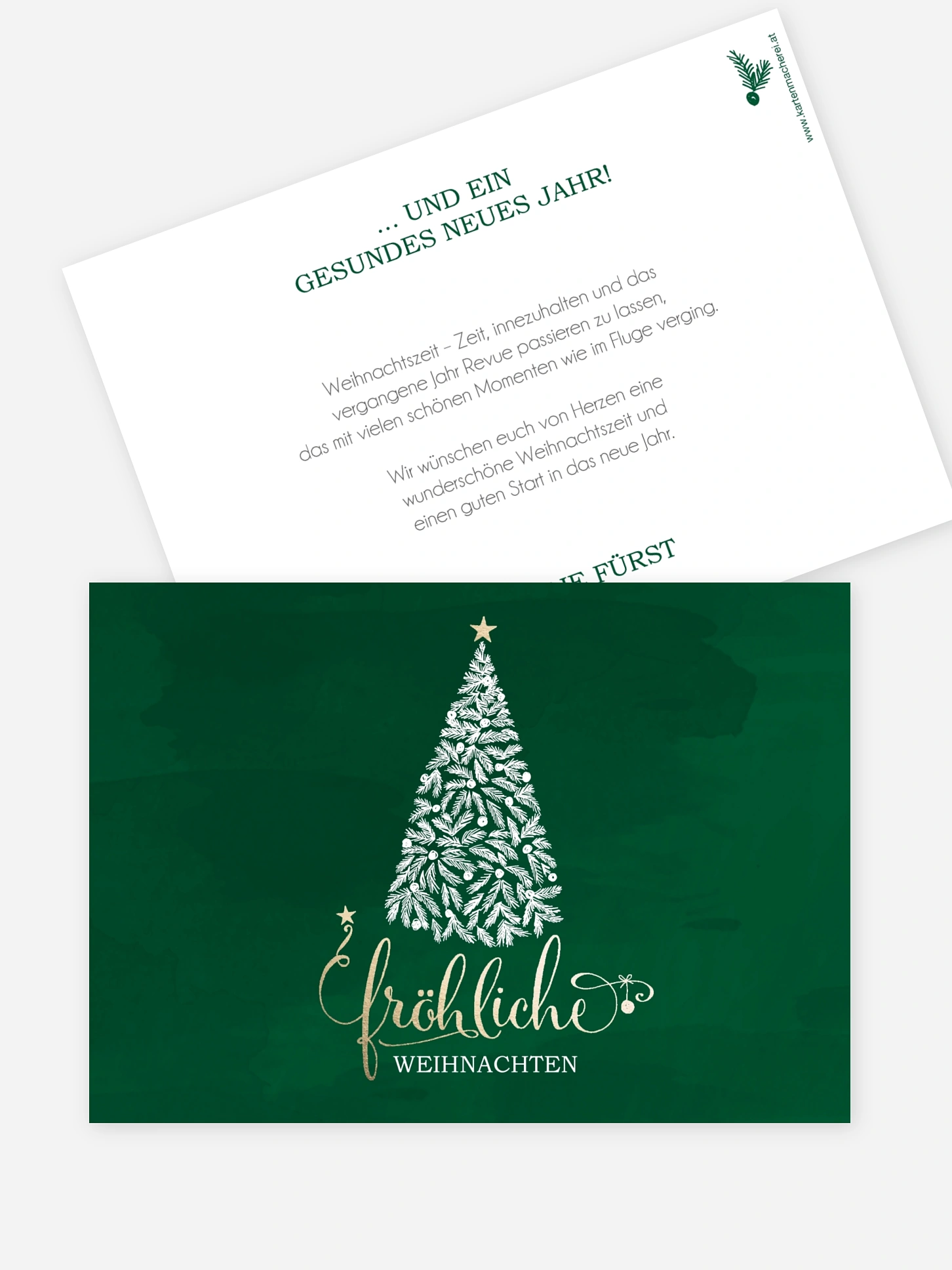 Weihnachtskarte Wunderbaum