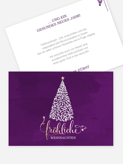 Weihnachtskarte Wunderbaum