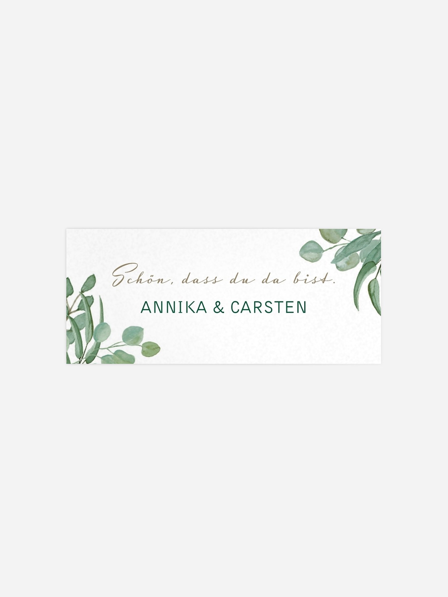 Geschenkaufkleber Hochzeit Eucalyptus