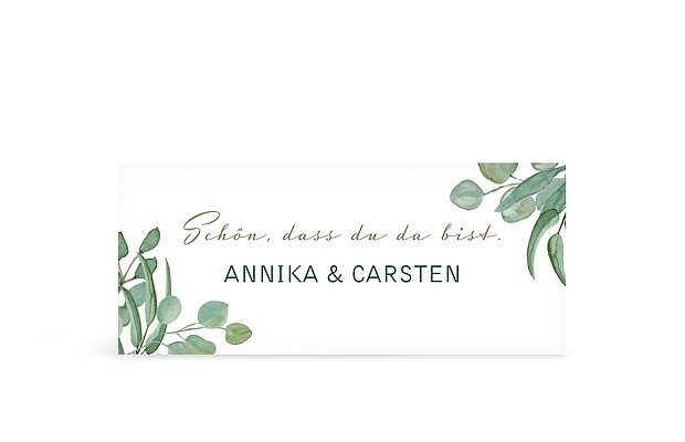 Geschenkaufkleber Hochzeit Eucalyptus