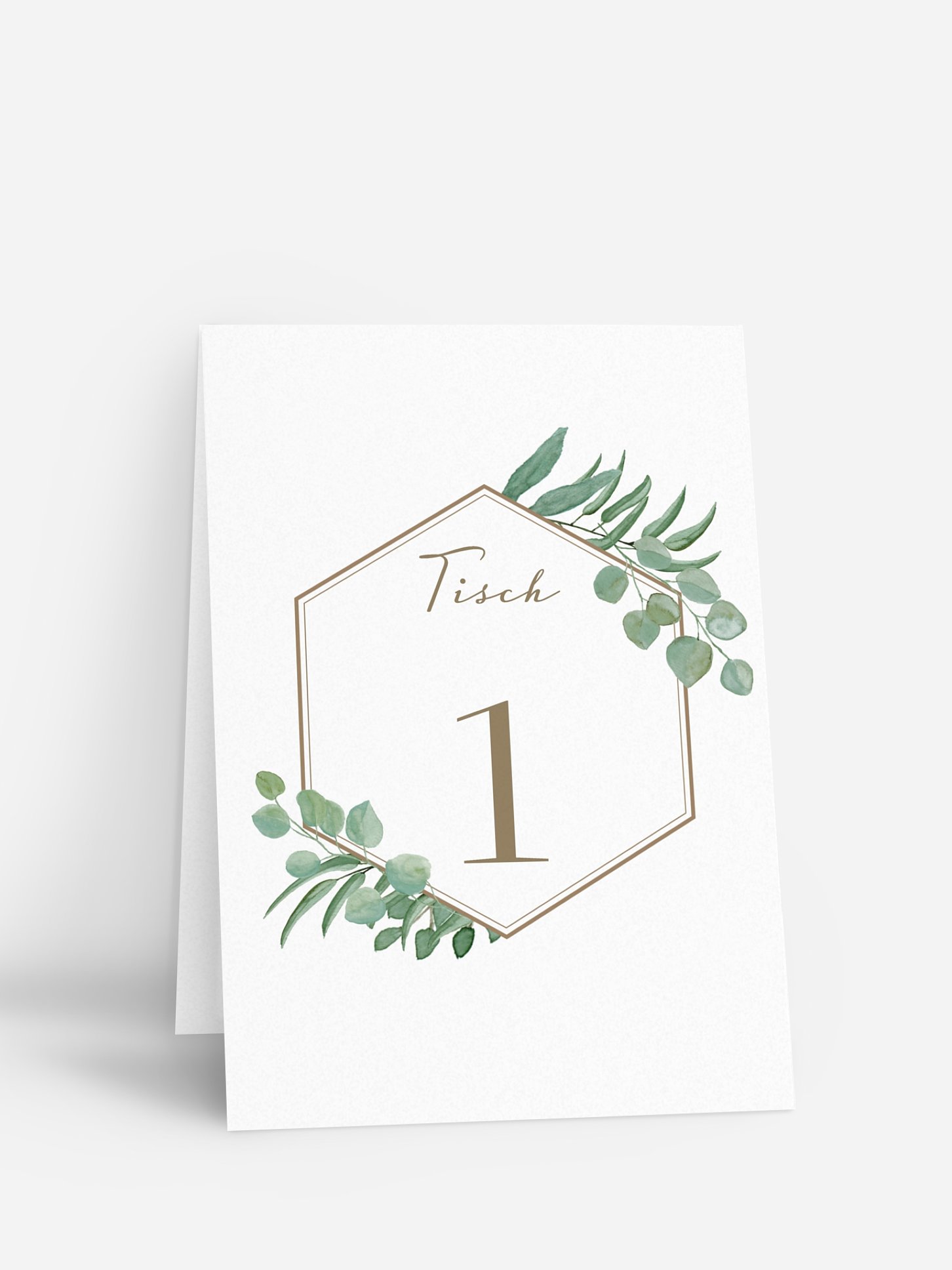 Tischnummer Eucalyptus