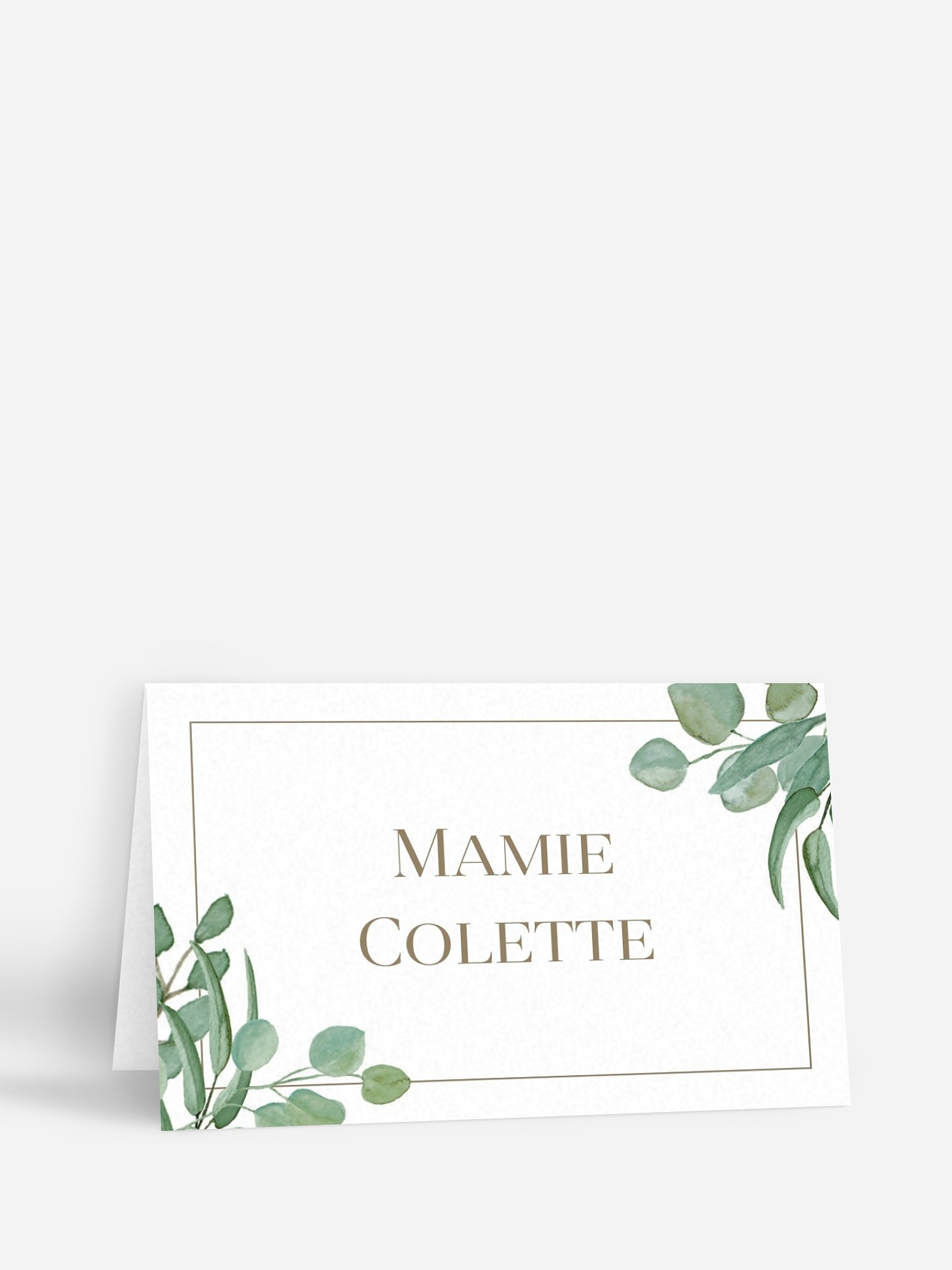 Marque-place mariage Eucalyptus