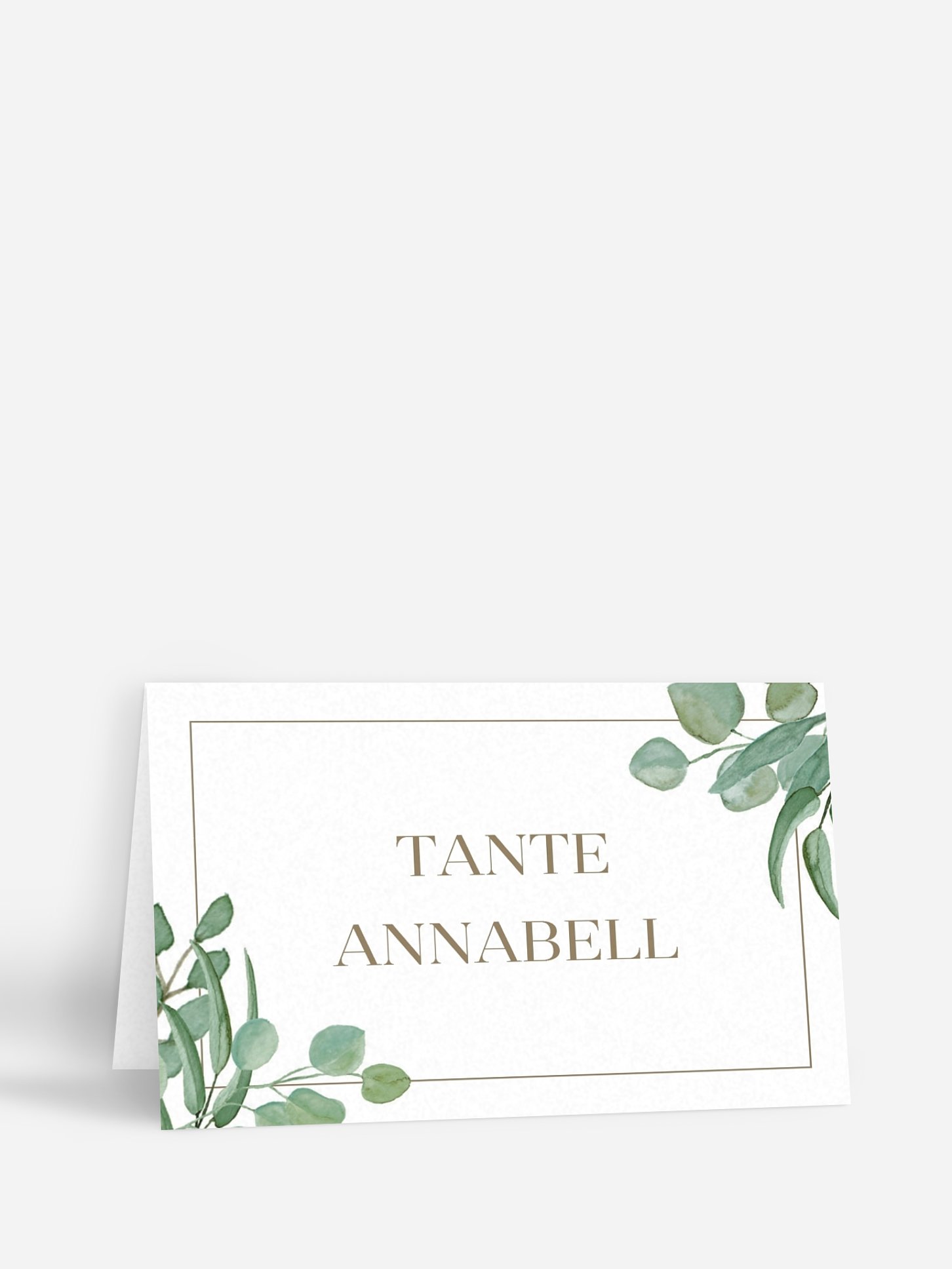 Tischkarte Hochzeit Eucalyptus