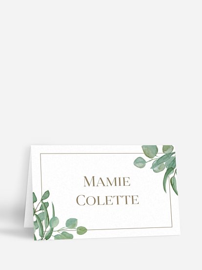 Marque-place mariage Eucalyptus
